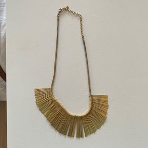 Stella and dot gold statement necklace